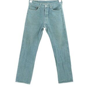 Vtg  Levis 501XX Denim Jeans Mens 36 Green Button Fly Mens 34 x 34 (34 x 31)